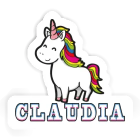 Sticker Claudia Unicorn Image