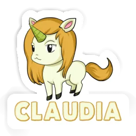 Sticker Claudia Unicorn Image