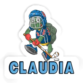 Ice-Hockey Player Sticker Claudia Image