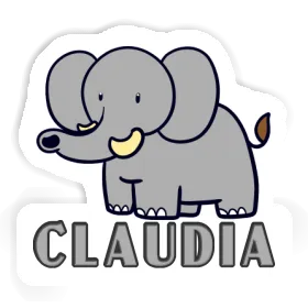 Sticker Elephant Claudia Image