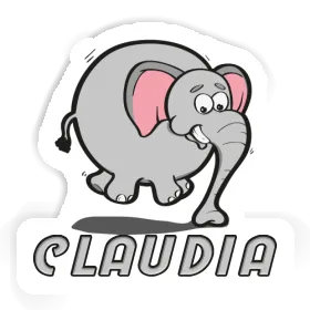 Claudia Sticker Jumping Elephant Image