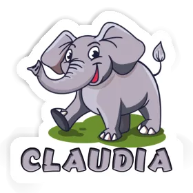 Sticker Claudia Elephant Image