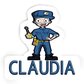 Electrician Sticker Claudia Image