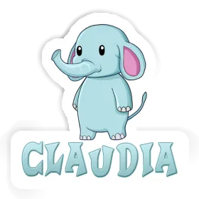 Sticker Elephant Claudia Image