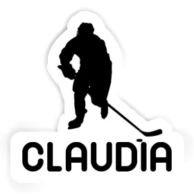 Hockey Player Sticker Claudia Image