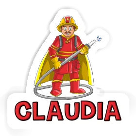 Claudia Sticker Firefighter Image