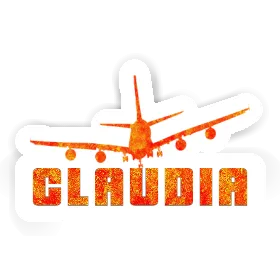 Airplane Sticker Claudia Image