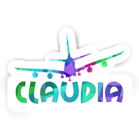 Airplane Sticker Claudia Image