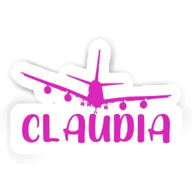 Claudia Sticker Airplane Image