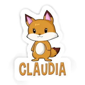 Claudia Sticker Fox Image