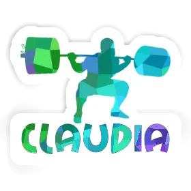 Claudia Sticker Weightlifter Image