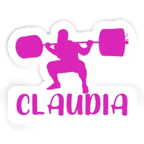 Weightlifter Sticker Claudia Image