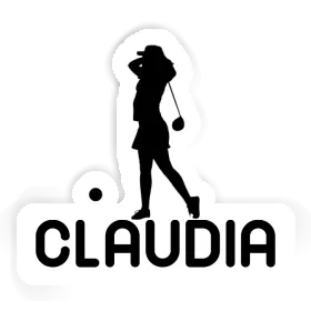 Golfer Sticker Claudia Image