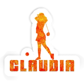 Golfer Sticker Claudia Image