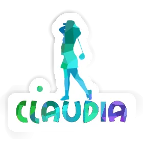 Sticker Claudia Golfer Image