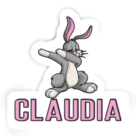 Dabbing Hare Sticker Claudia Image