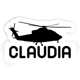 Helicopter Sticker Claudia Image