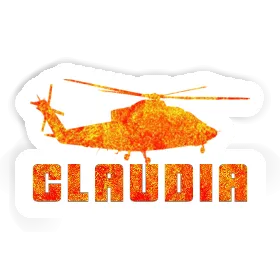 Helicopter Sticker Claudia Image