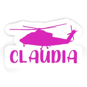 Sticker Claudia Helicopter Image