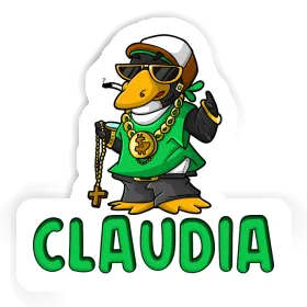 Claudia Sticker Hip Hop Penguin Image