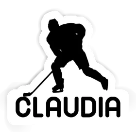 Sticker Claudia Hockey Player Image