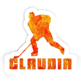 Sticker Claudia Hockey Player Image