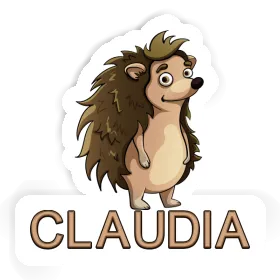 Claudia Sticker Standing Hedgehog Image