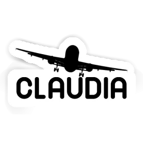 Airplane Sticker Claudia Image