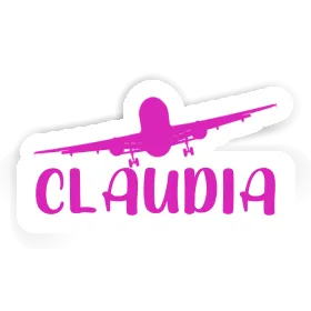 Airplane Sticker Claudia Image