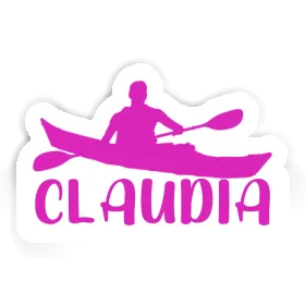 Kayaker Sticker Claudia Image