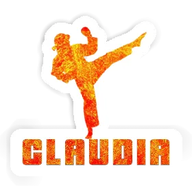 Sticker Karateka Claudia Image