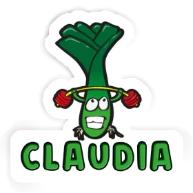 Weight Lifter Sticker Claudia Image