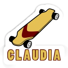 Claudia Sticker Longboard Image