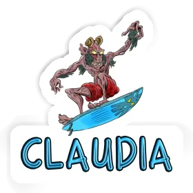 Surfer Sticker Claudia Image