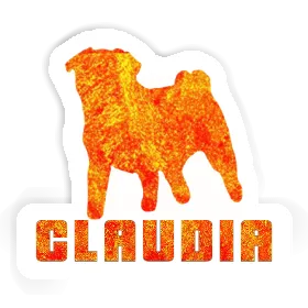 Sticker Pug Claudia Image