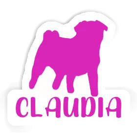 Claudia Sticker Pug Image