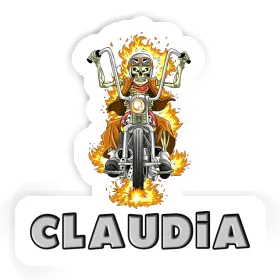 Sticker Motorbike Rider Claudia Image