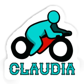 Sticker Claudia Motorbike Driver Image