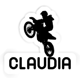 Motocross Rider Sticker Claudia Image