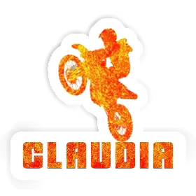 Sticker Claudia Motocross Rider Image