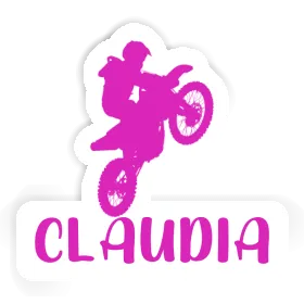 Claudia Sticker Motocross Rider Image