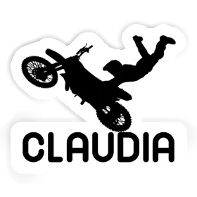 Claudia Sticker Motocross Rider Image