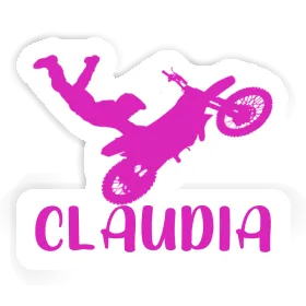 Claudia Sticker Motocross Rider Image