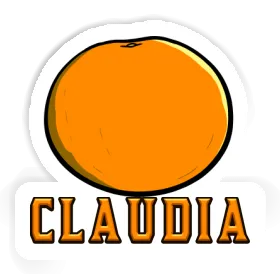 Claudia Sticker Orange Image