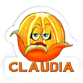 Orange Sticker Claudia Image