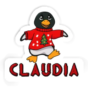 Sticker Christmas Penguin Claudia Image