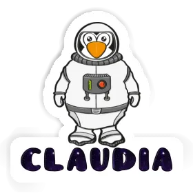 Claudia Sticker Astronaut Image