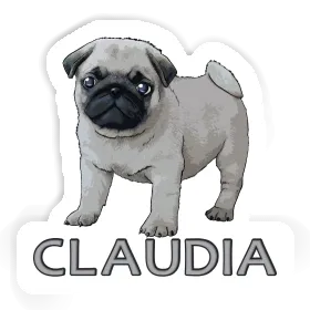 Claudia Sticker Pug Image