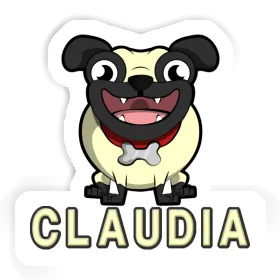 Sticker Claudia Pug Image