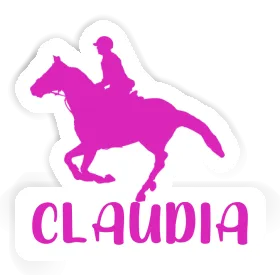 Sticker Claudia Horse Rider Image